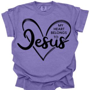 Purple, Large Comfort T-shirt